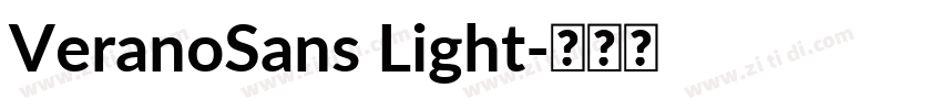 VeranoSans Light字体转换